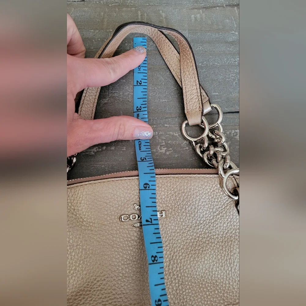 Coach Kelsey Metallic Gold Shoulder Bag